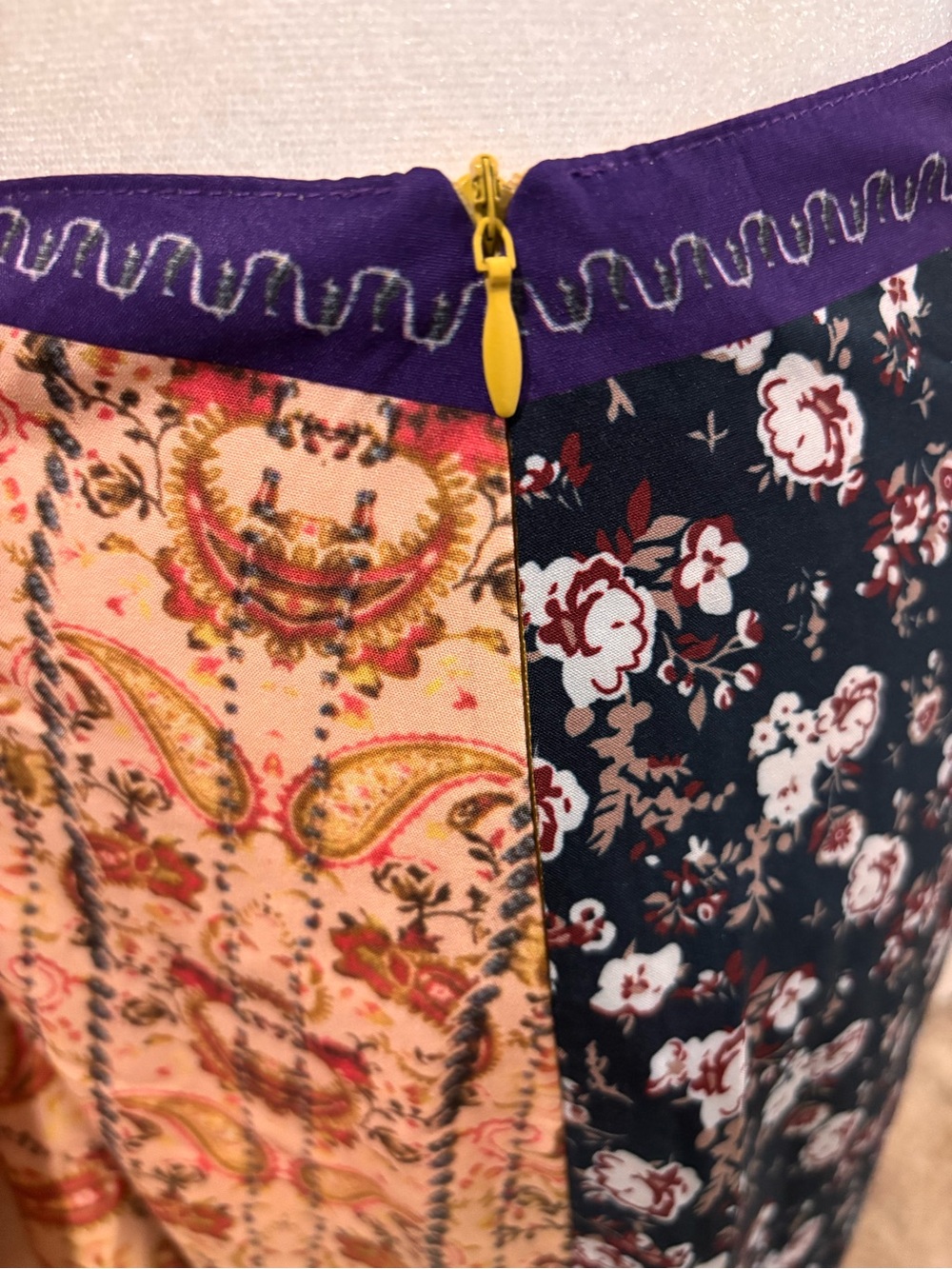 NWT!💕Commense Lavender and Purple Mixed-Print Mini Skirt